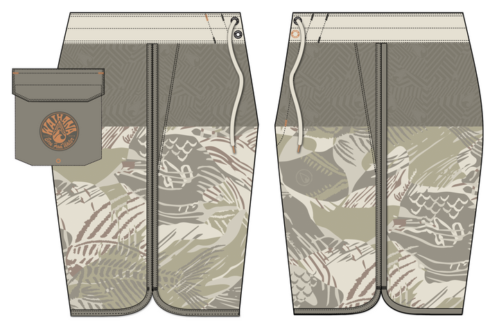 Sandy Brushstroke W1 Shorts