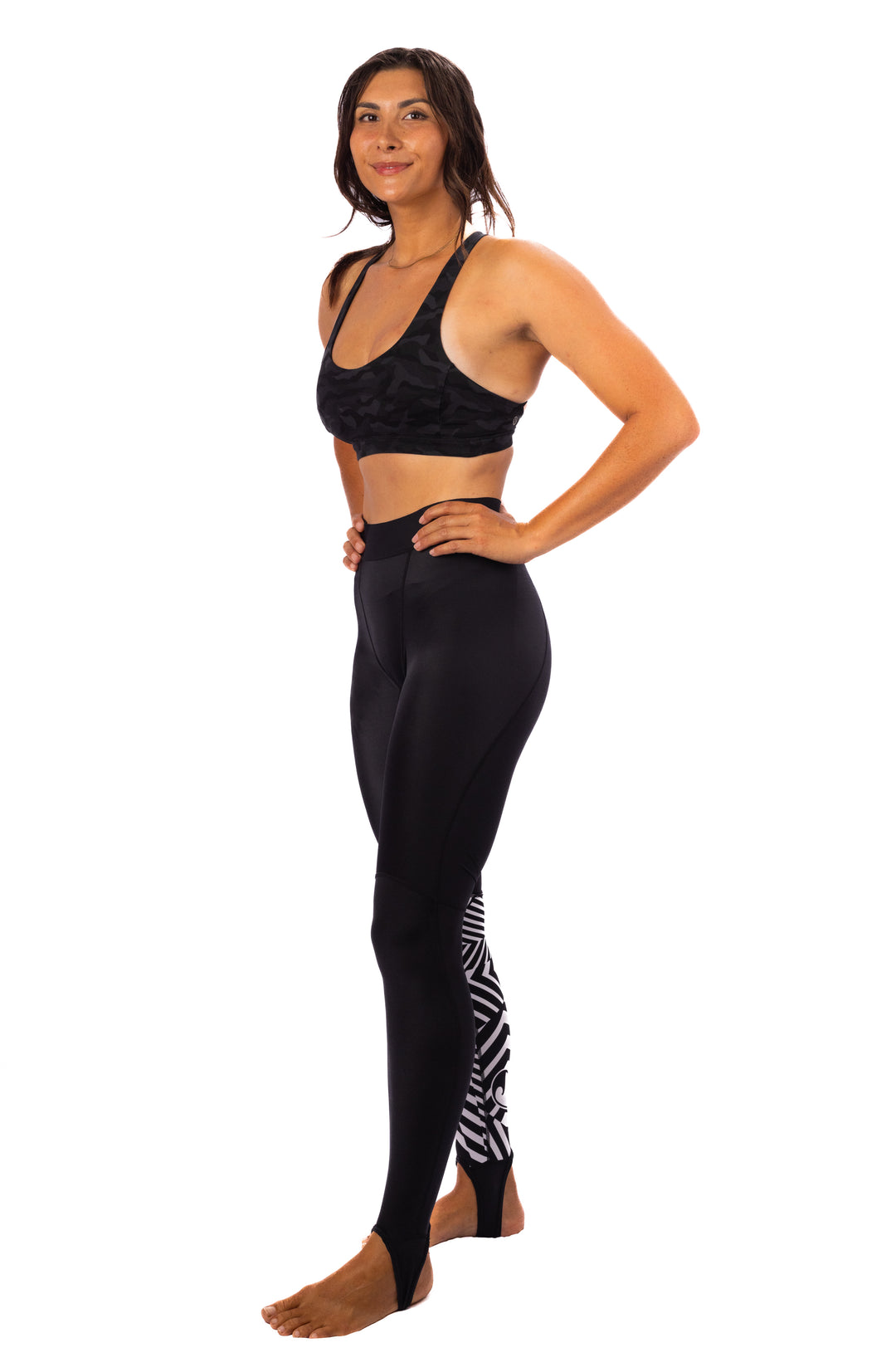 Black Carvico Lycra Leggings