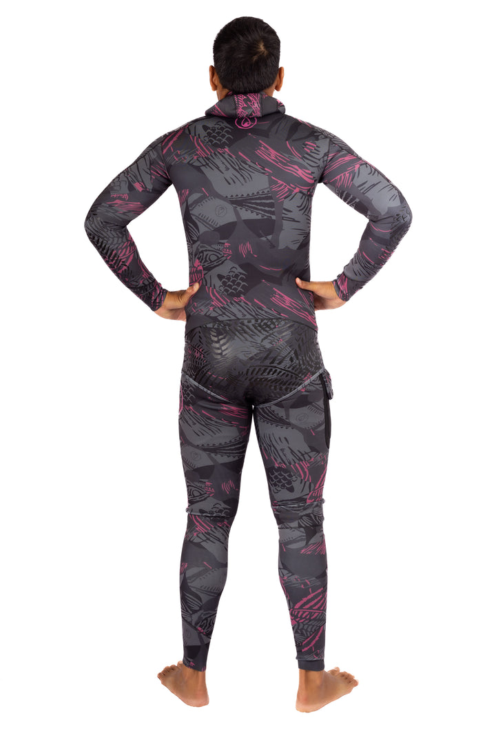 Men’s Pink Fishbone Spearfishing 1.5mm Wetsuit