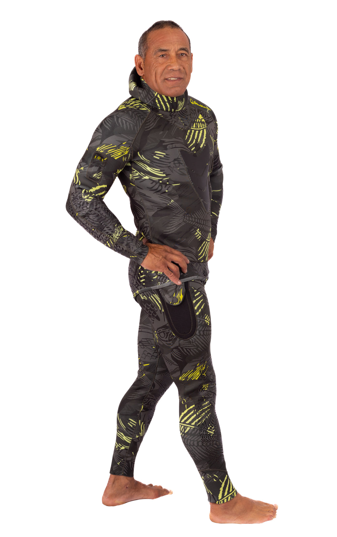 Men’s Lime Fishbone Spearfishing 3.5mm Wetsuit