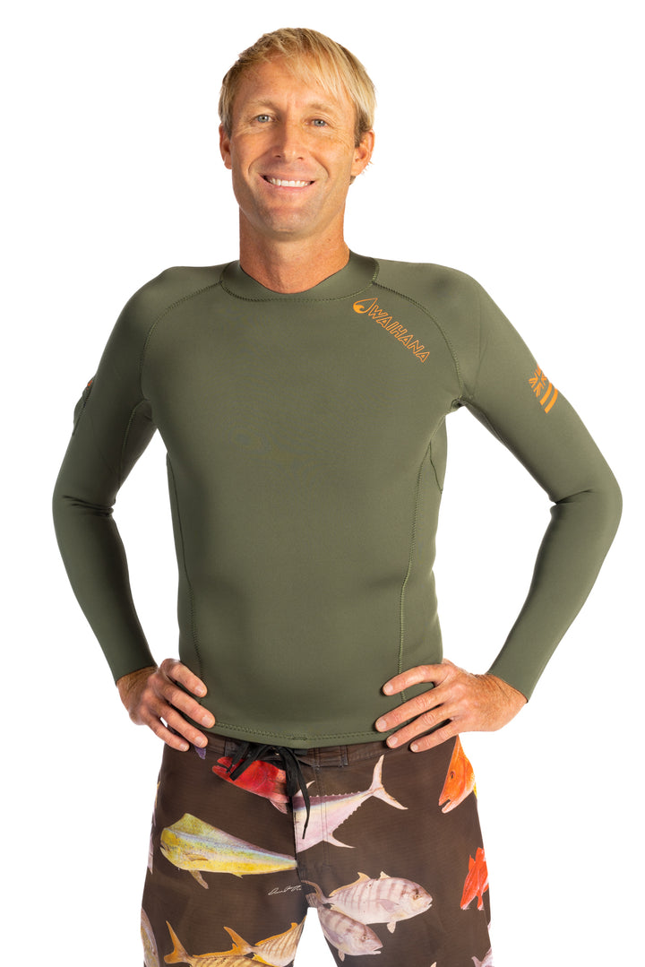 Men's Rear-zip Surf Top